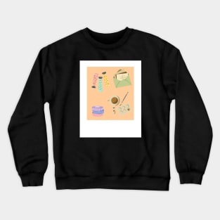 Aesthetic Artist Watercolor Paints Crewneck Sweatshirt